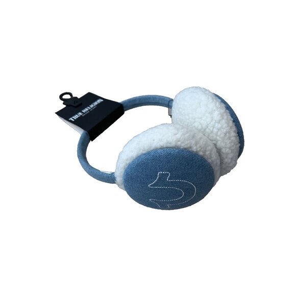 True Religion Blue and White Earmuffs - Picture 1 of 2